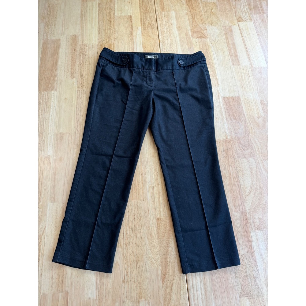Y2K Vintage Guess Black Low Rise Capri Pants Stretch Sexy Fitted Women's 10
